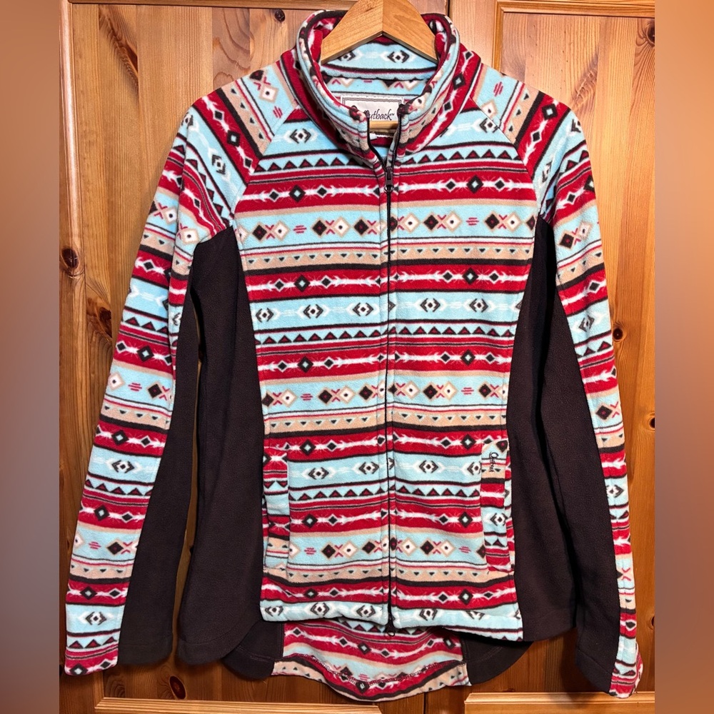 Outback Trading Co Faith Jacket Fleece Western Wear Ranch Aztec Women’s Medium M